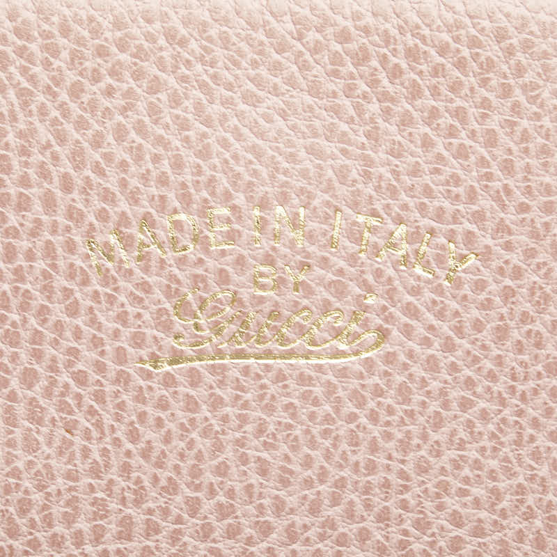 グッチ スウィング トートバッグ ショルダーバッグ 354408 ピンク レザー レディース GUCCI 【中古】
