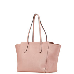 グッチ スウィング トートバッグ ショルダーバッグ 354408 ピンク レザー レディース GUCCI 【中古】
