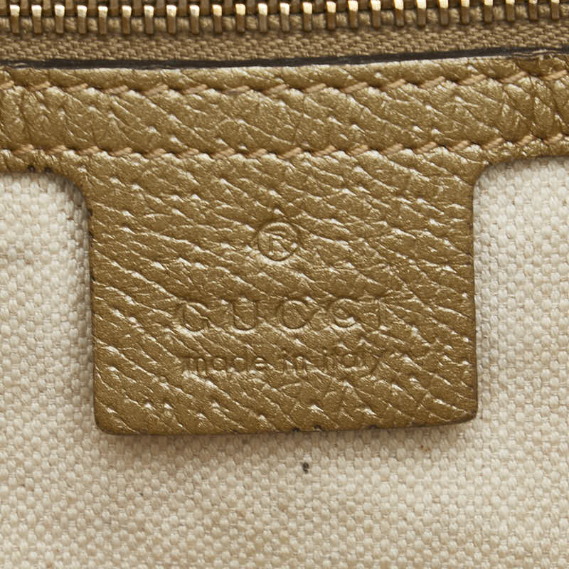 グッチ GGキャンバス ブリー ハンドバッグ ショルダーバッグ 2WAY 353120 ベージュ ゴールド キャンバス レザー レディース GUCCI 【中古】