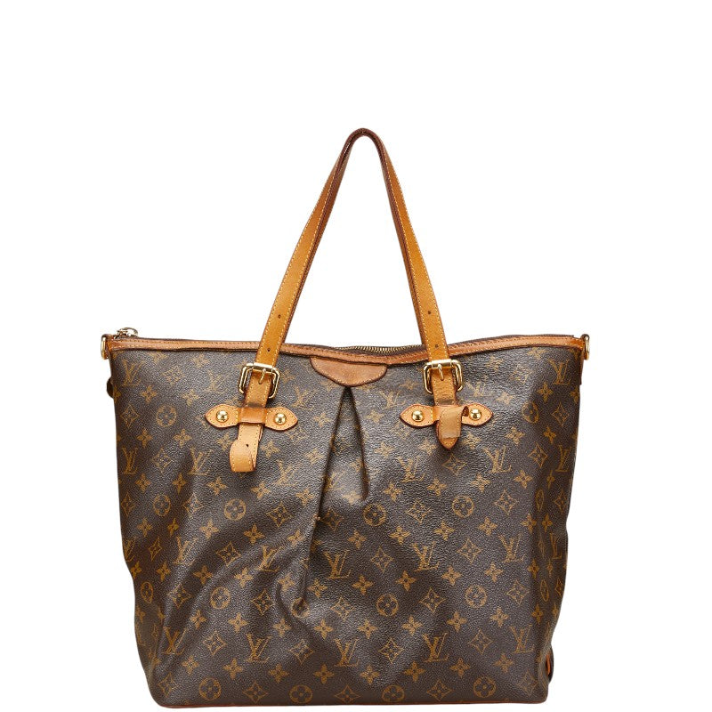 ルイ ヴィトン モノグラム パレルモGM トートバッグ ショルダーバッグ M40146 ブラウン PVC レザー レディース LOUIS VUITTON 【中古】