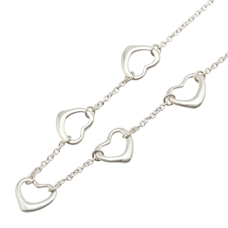 ティファニー 5連 オープンハート ネックレス SV925 シルバー レディース TIFFANY&Co. 【中古】