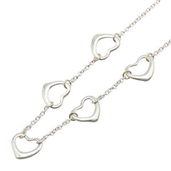 ティファニー 5連 オープンハート ネックレス SV925 シルバー レディース TIFFANY&Co. 【中古】