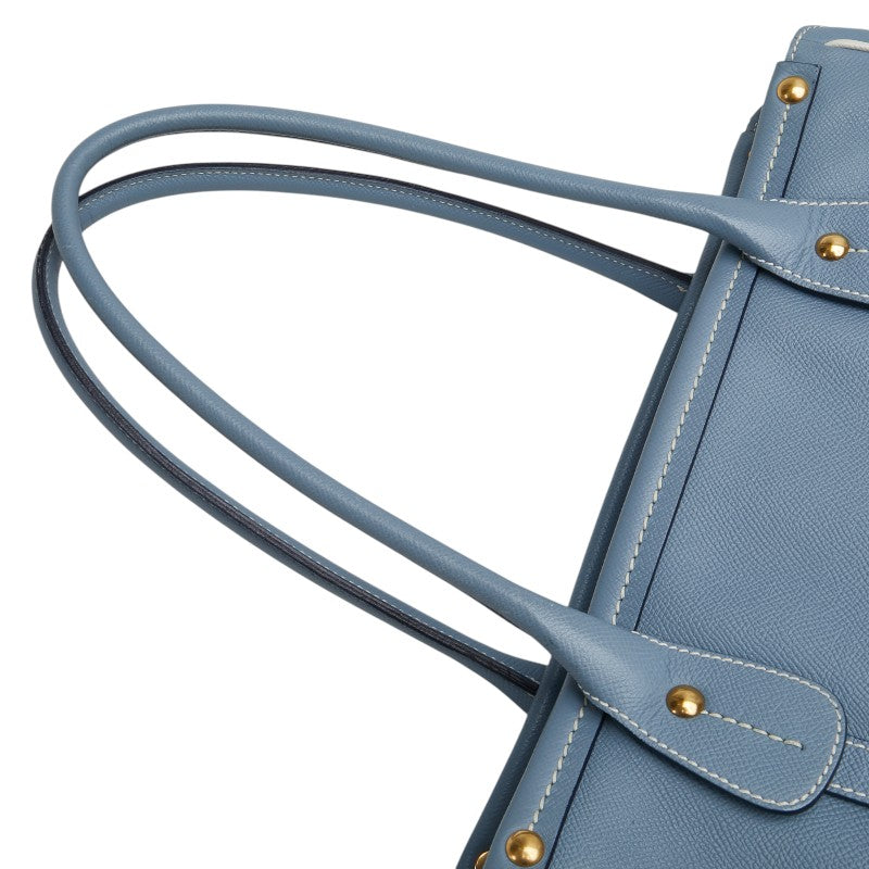 サルヴァトーレフェラガモ ハンドバッグ トートバッグ DH-21 7306 ライトブルー レザー レディース Salvatore Ferragamo 【中古】