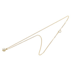 K18YG イエローゴールド ダイヤ0.43ct プチ ペンダントネックレス レディース 【中古】