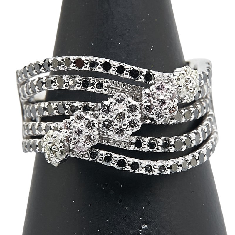 K18WG ホワイトゴールド ダイヤ1.25ct リング 指輪 レディース 11.5号 【中古】