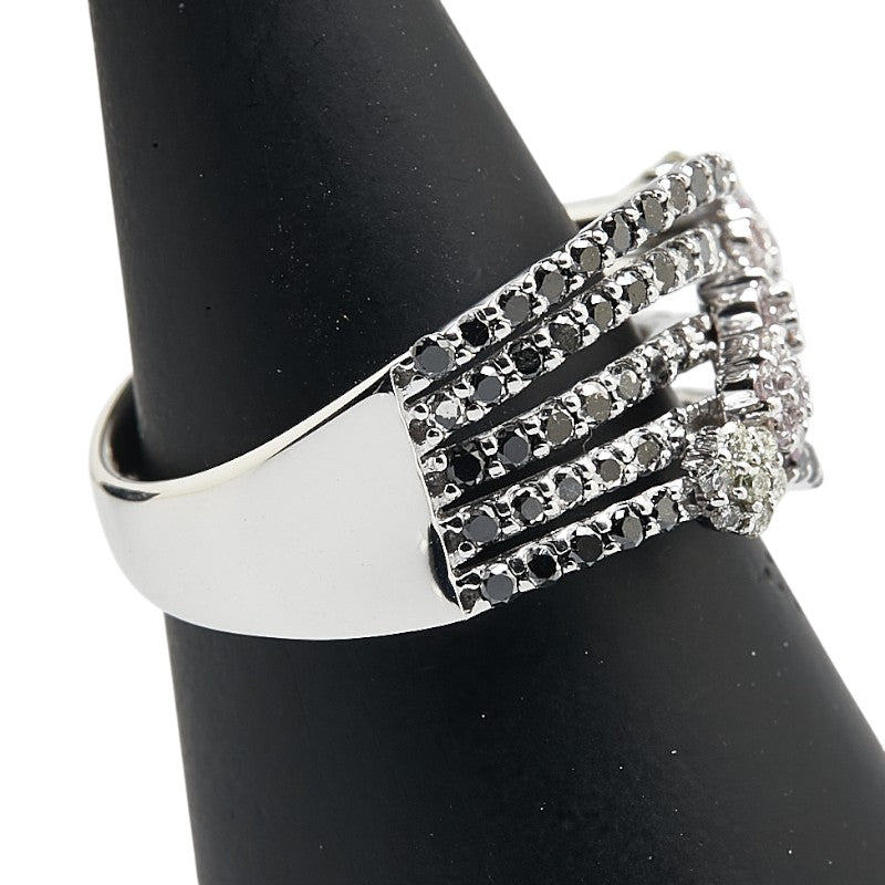 K18WG ホワイトゴールド ダイヤ1.25ct リング 指輪 レディース 11.5号 【中古】