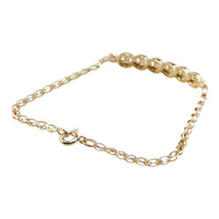K18YG イエローゴールド ダイヤ0.14ct ブレスレット レディース 【中古】