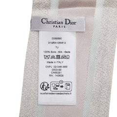 ディオール ツイリー ミッツァ スカーフ ピンク マルチカラー シルク レディース Dior 【中古】