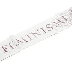 ディオール ミッツァ FEMINISME フェミニズム スカーフ ホワイト ワインレッド シルク レディース Dior 【中古】