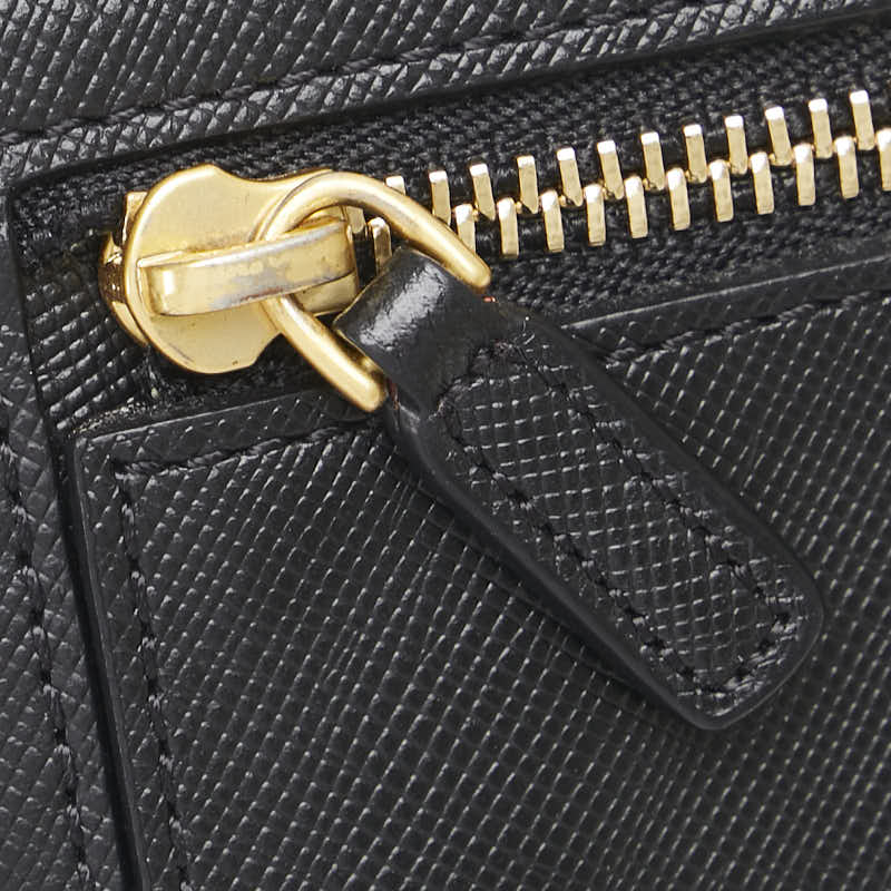エム シー エム リボン 長財布 ブラック パープル レザー レディース MCM 【中古】
