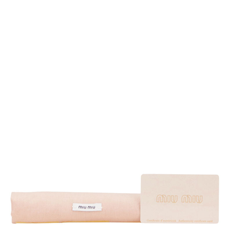 ミュウミュウ ロゴ 斜め掛け ショルダーバッグ 5BH087 ピンク レザー レディース MIUMIU 【中古】