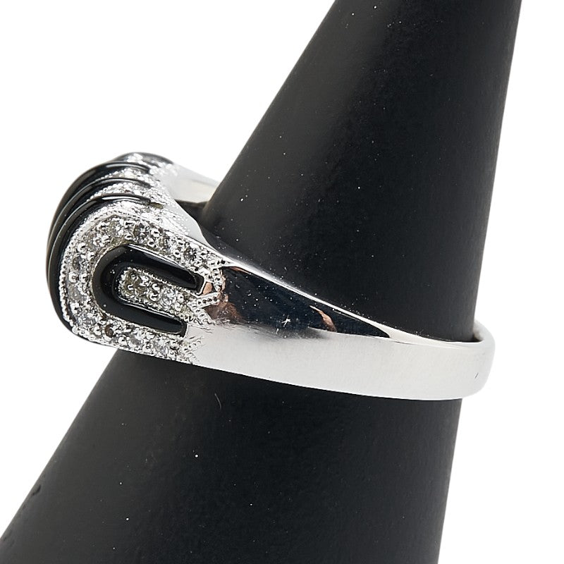 K18WG ホワイトゴールド ダイヤ0.42ct リング 指輪 レディース 11.5号 【中古】