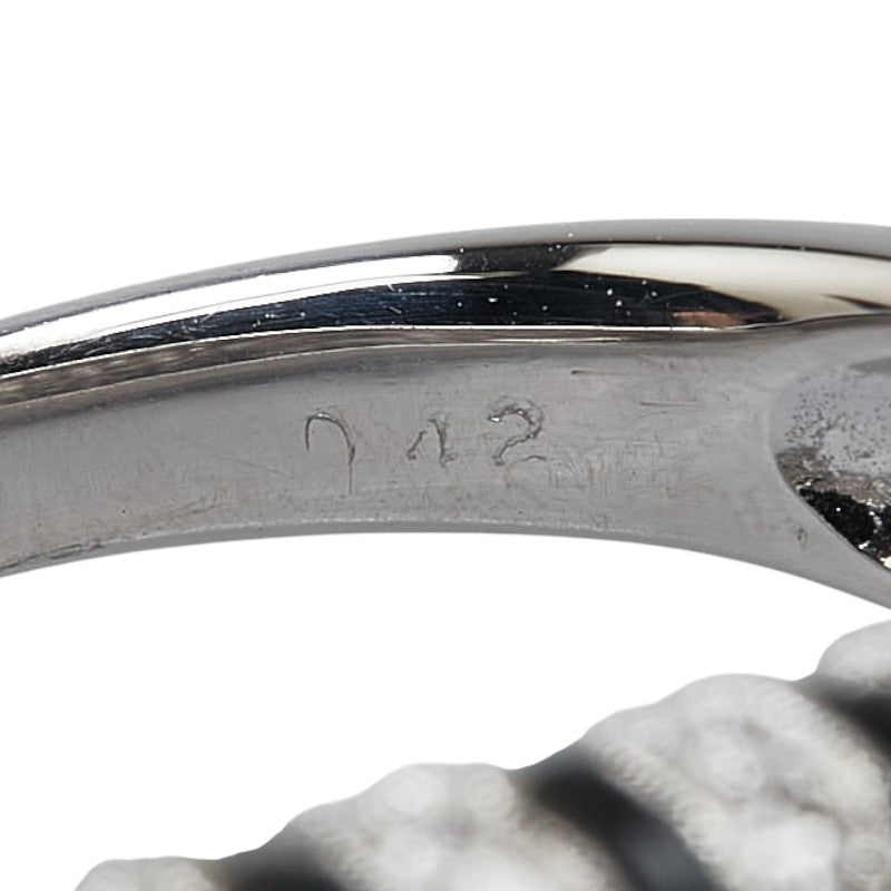 K18WG ホワイトゴールド ダイヤ0.42ct リング 指輪 レディース 11.5号 【中古】
