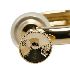 K18YG イエローゴールド リボン モチーフ スイング イヤリング レディース 【中古】