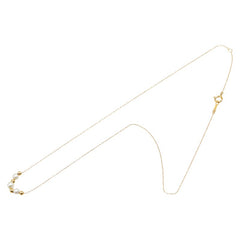 ネックレス K18YG イエローゴールド フェイクパール レディース 【中古】