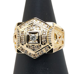 K18YG イエローゴールド ダイヤ0.31ct リング 指輪 レディース 20.5号 【中古】