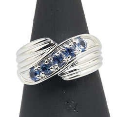 Pt900 プラチナ サファイア0.70ct リング 指輪 レディース 11.5号 【中古】
