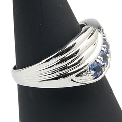Pt900 プラチナ サファイア0.70ct リング 指輪 レディース 11.5号 【中古】
