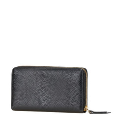 グッチ GGマーモント 長財布 ラウンドファスナー 456117 ブラック レザー メンズ GUCCI 【中古】