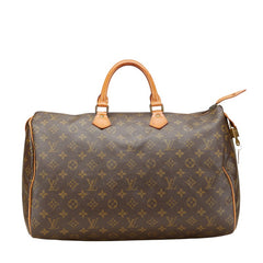 ルイ ヴィトン モノグラム スピーディ40 ボストンバッグ ハンドバッグ M41522 ブラウン PVC レザー レディース LOUIS VUITTON 【中古】