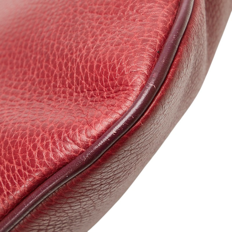 カルティエ マストライン 斜め掛け ショルダーバッグ レッド レザー レディース CARTIER 【中古】