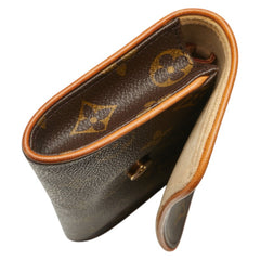 ルイ ヴィトン モノグラム ポシェット ツインPM ポシェット ポーチ M51854 ブラウン PVC レザー レディース LOUIS VUITTON 【中古】