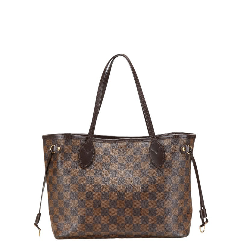 ルイ ヴィトン ダミエ ネヴァーフルPM ハンドバッグ トートバッグ N51109 ブラウン PVC レザー レディース LOUIS VUITTON 【中古】