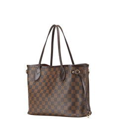 ルイ ヴィトン ダミエ ネヴァーフルPM ハンドバッグ トートバッグ N51109 ブラウン PVC レザー レディース LOUIS VUITTON 【中古】