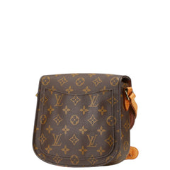 ルイ ヴィトン モノグラム サンクルーMM 斜め掛け ショルダーバッグ M51243 ブラウン PVC レザー レディース LOUIS VUITTON 【中古】