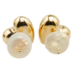 K18YG イエローゴールド ハート モチーフ ピアス レディース 【中古】