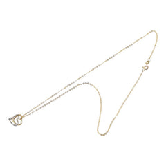 K18YG イエローゴールド ハート モチーフ ネックレス レディース 【中古】