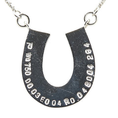 ポーラ K18WG ホワイトゴールド サファイア0.04ct ダイヤ0.03ct マルチ色石0.294ct エメラルド0.04ct ルビー0.04ct ネックレス レディース POLA 【中古】