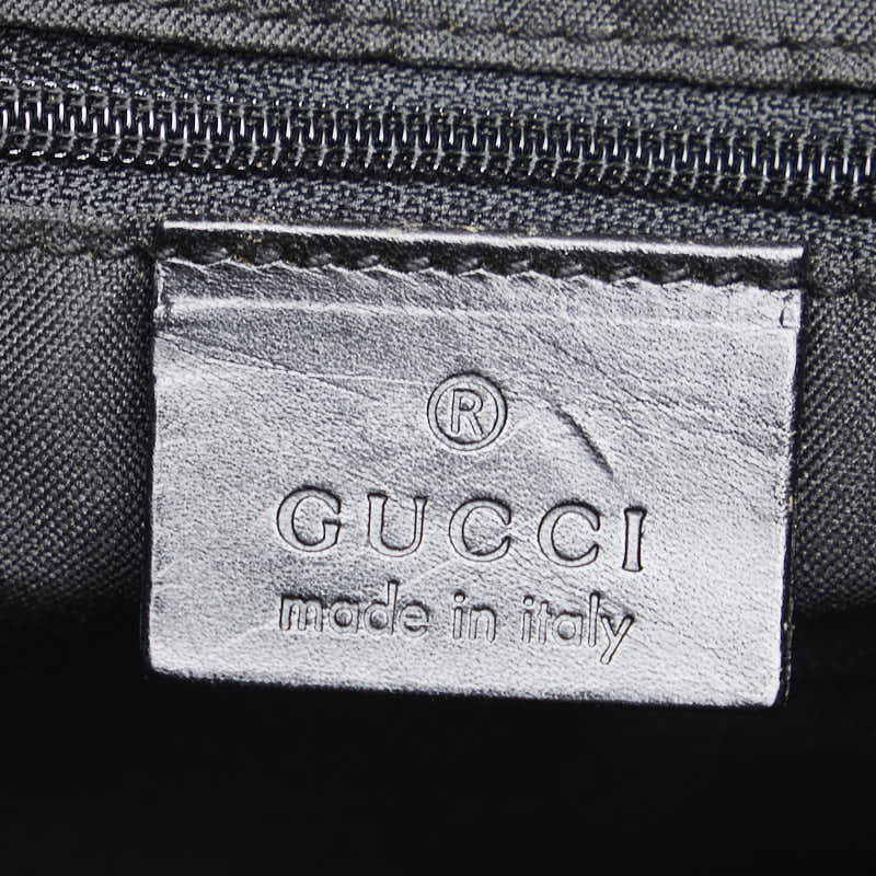 グッチ GGキャンバス トートバッグ ワンショルダーバッグ 001.3766.3444 ブラック キャンバス レザー レディース GUCCI 【中古】