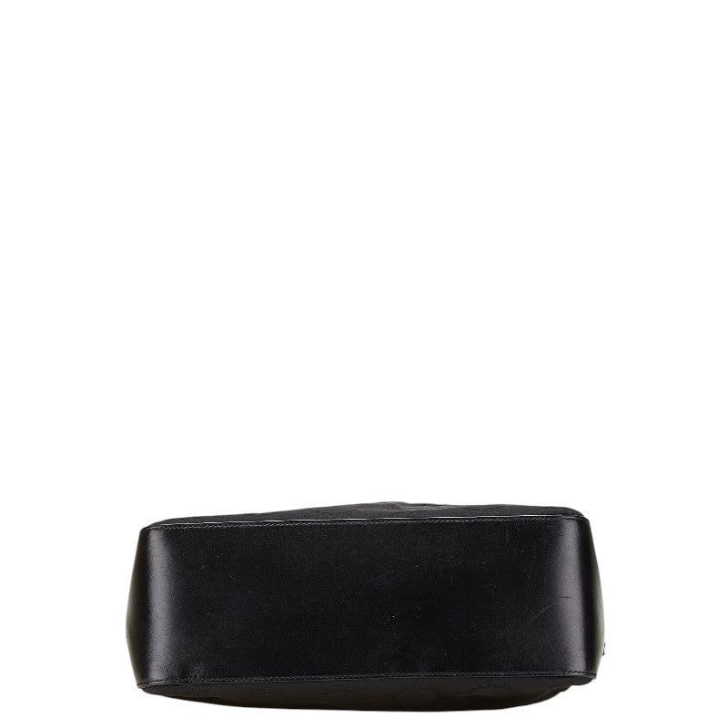 グッチ GGキャンバス トートバッグ ワンショルダーバッグ 001.3766.3444 ブラック キャンバス レザー レディース GUCCI 【中古】