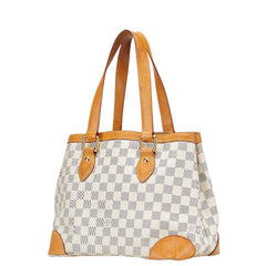 ルイ ヴィトン ダミエ アズール ハムステッド PM ハンドバッグ N51207 ホワイト PVC レザー レディース LOUIS VUITTON 【中古】