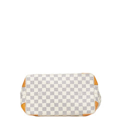 ルイ ヴィトン ダミエ アズール ハムステッド PM ハンドバッグ N51207 ホワイト PVC レザー レディース LOUIS VUITTON 【中古】