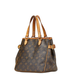 ルイ ヴィトン モノグラム バティニョール ハンドバッグ トートバッグ M51156 ブラウン PVC レザー レディース LOUIS VUITTON 【中古】