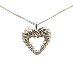 ティファニー ツイストハート ネックレス SV925 シルバー レディース TIFFANY&Co. 【中古】