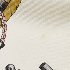 エルメス カレ90 LES CLES THE KEYS RARE 鍵 スカーフ ピンク マルチカラー レディース HERMES 【中古】