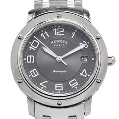 エルメス クリッパー クラシック 腕時計 CP2.810 自動巻き グレー文字盤 ステンレススチール メンズ HERMES 【中古】