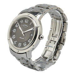 エルメス クリッパー クラシック 腕時計 CP2.810 自動巻き グレー文字盤 ステンレススチール メンズ HERMES 【中古】