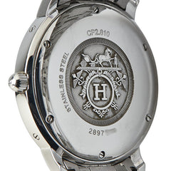 エルメス クリッパー クラシック 腕時計 CP2.810 自動巻き グレー文字盤 ステンレススチール メンズ HERMES 【中古】