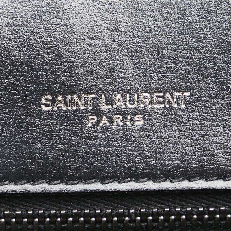 サンローラン クラッチバッグ セカンドバッグ ブラック レザー レディース SAINT LAURENT 【中古】