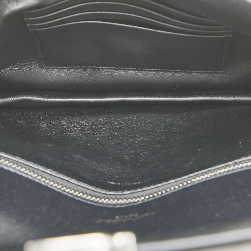 サンローラン クラッチバッグ セカンドバッグ ブラック レザー レディース SAINT LAURENT 【中古】