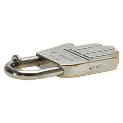 エルメス ANNEE DE LA MAIN 2002 ハンド モチーフ カデナ チャーム シルバー メタル レディース HERMES 【中古】
