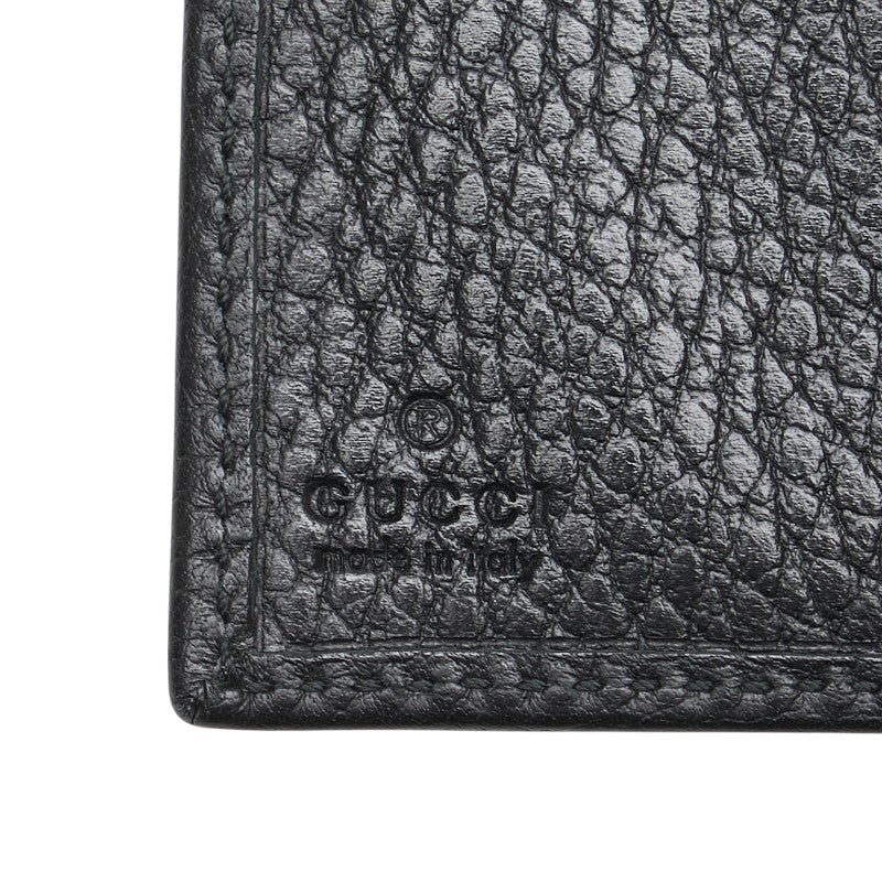 グッチ GGマーモント ミニ財布 二つ折り財布 523277 ブラック レザー レディース GUCCI 【中古】