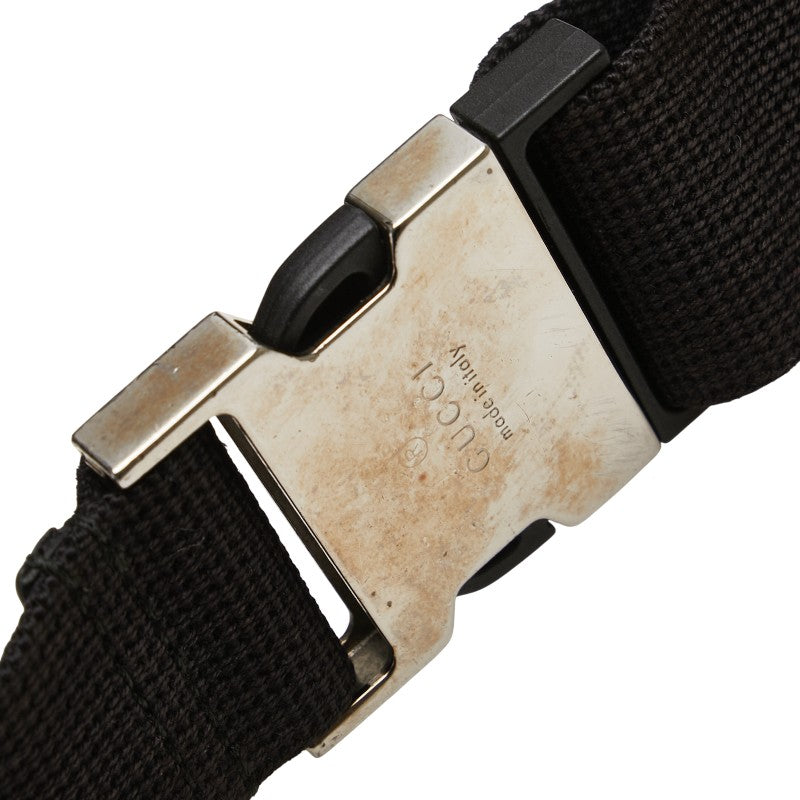 グッチ アビー シェリーライン ボディバッグ ウエストバッグ 246409 ブラック マルチカラー キャンバス レディース GUCCI 【中古】
