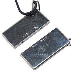 エルメス symbole シンボル ペンダント 2点セット シルバー メタル レザー レディース HERMES 【中古】