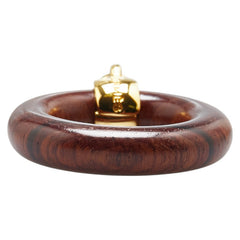 エルメス 星を巡る旅展 スカーフリング ブラウン ゴールド ウッド メッキ レディース HERMES 【中古】