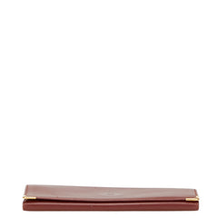 カルティエ マストライン 長財布 ワインレッド ボルドー レザー レディース CARTIER 【中古】